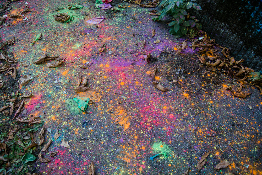 JGA-Fotoshooting mit Farbschlacht